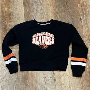 Youth Oregon State Beavers Women's Black Sweater Sweatshirt size 10/12